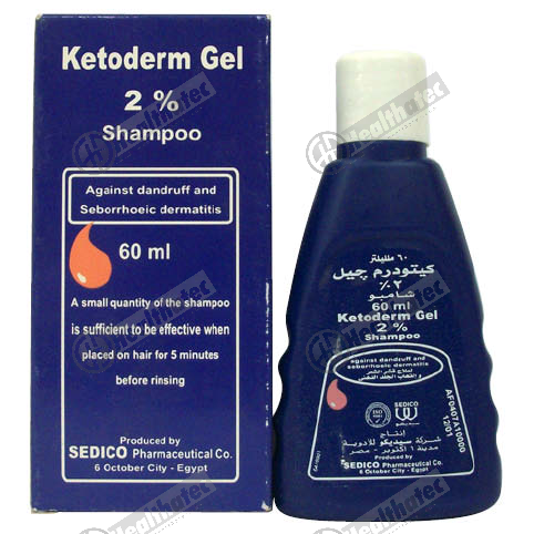 ketoderm gel 2% 60ml shampoo(eg)